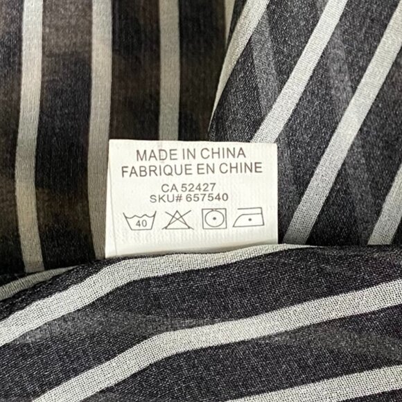 Candy Couture (Size L) Shear Striped Blouse - Picture 6 of 6